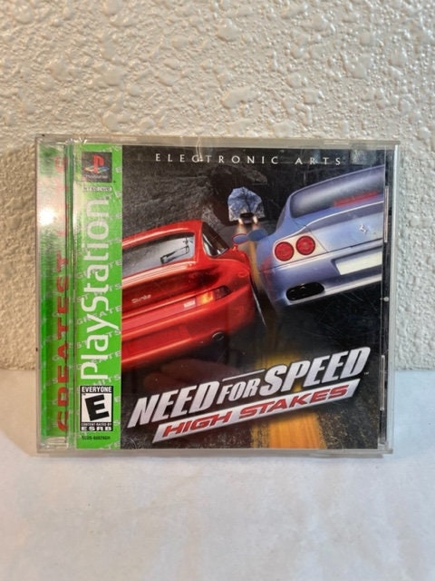 Need for Speed High Stakes - Sony PlayStation 1 PSX PS1 - Empty Custom Case  - Custom Game Case