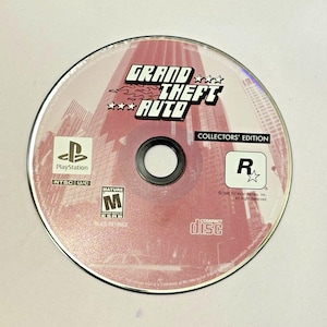 Vintage PS1 Grand Theft Auto Game Disc Sony Collector&#39;s Edition Play Station
