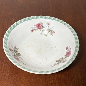Vintage Yamatsu Lusterware Bowl Floral Design Marked Japan 7