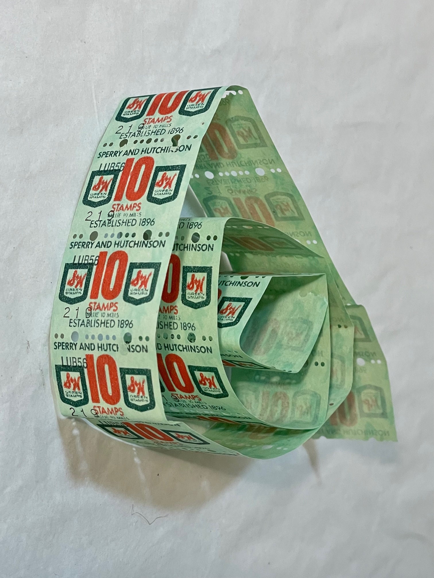 Znaczki S & H Green (10), 25 szt., Sperry i Hutchinson, zabytkowe znaczki kolekcjonerskie, nieużywane