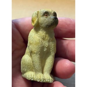 2.25&quot; Yellow Labrador Dog Figurine Ornament With Hanging Loop