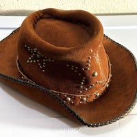 1970's Red Wool Soft Wide Rim Cowboy Style Boho Festival Hat - Etsy