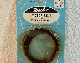 Vintage Woolco Motor Belt & Bobbin Winder Belt F/ Sewing Machines