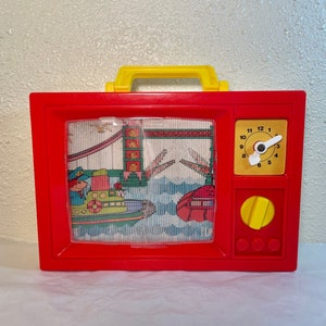 Vintage 1979 Bluebox Toddlers Music Box, 10 X 7 X 2”, Wind Up Not Working