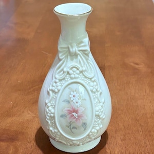 Jarrón vintage de porcelana con cinta de camafeo de 15 cm, colección Royal Heritage