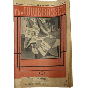 Vintage The Work Basket Magazine October 1963 DIY Crafts