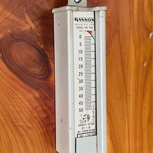 Vintage Scale, Hanson Viking 50 LB, Box &  Aircap Container Box Certification, Tupelo Mississippi