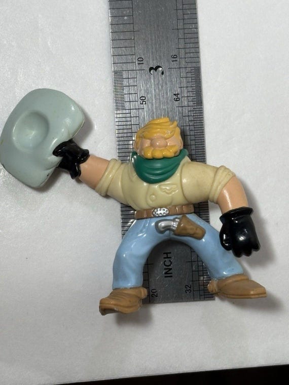 Vintage 1996 Fisher-price Great Adventures Wild West Cowboy Action