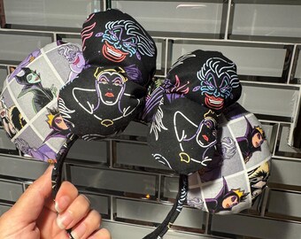 NEW Disney Villains  Minnie Mickey Mouse Ears, Halloween
