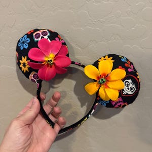 Ready to Ship Disney Coco Halloween Mouse Ears, Mickey Ears, Minnie Ears, Skull, Dia De Los Muertos