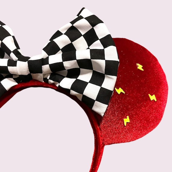 Lightning Mcqueen Inspired Race Car Minnie Mickey Mouse Ears  display picture 1