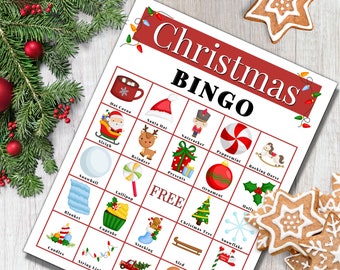 Printable Christmas Bingo Cards - Etsy