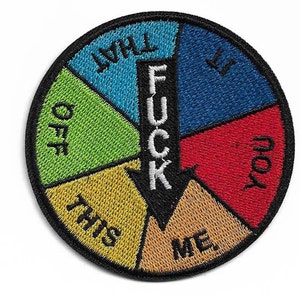 F**k Me! LGBTQ Round Iron on Patch