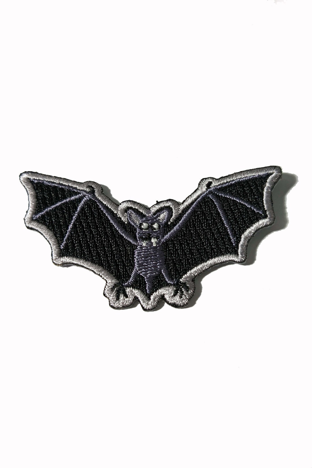 Bat Patch Bat Embroidered Patch, Goth Iron-on Applique - Etsy