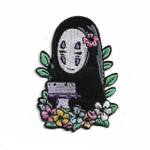 Japanese Anime Spirited Away No Face in Garden Iron on Patch