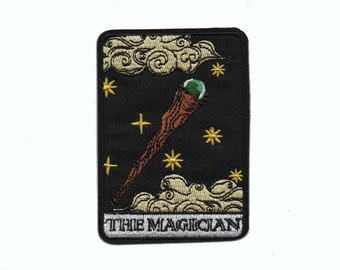 The Magician Tarot Card Embroidered Iron on Patch 3.5" x 2.5"