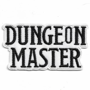 Dungeon Master Embroidered Iron on  Patch Dungeons and Dragons