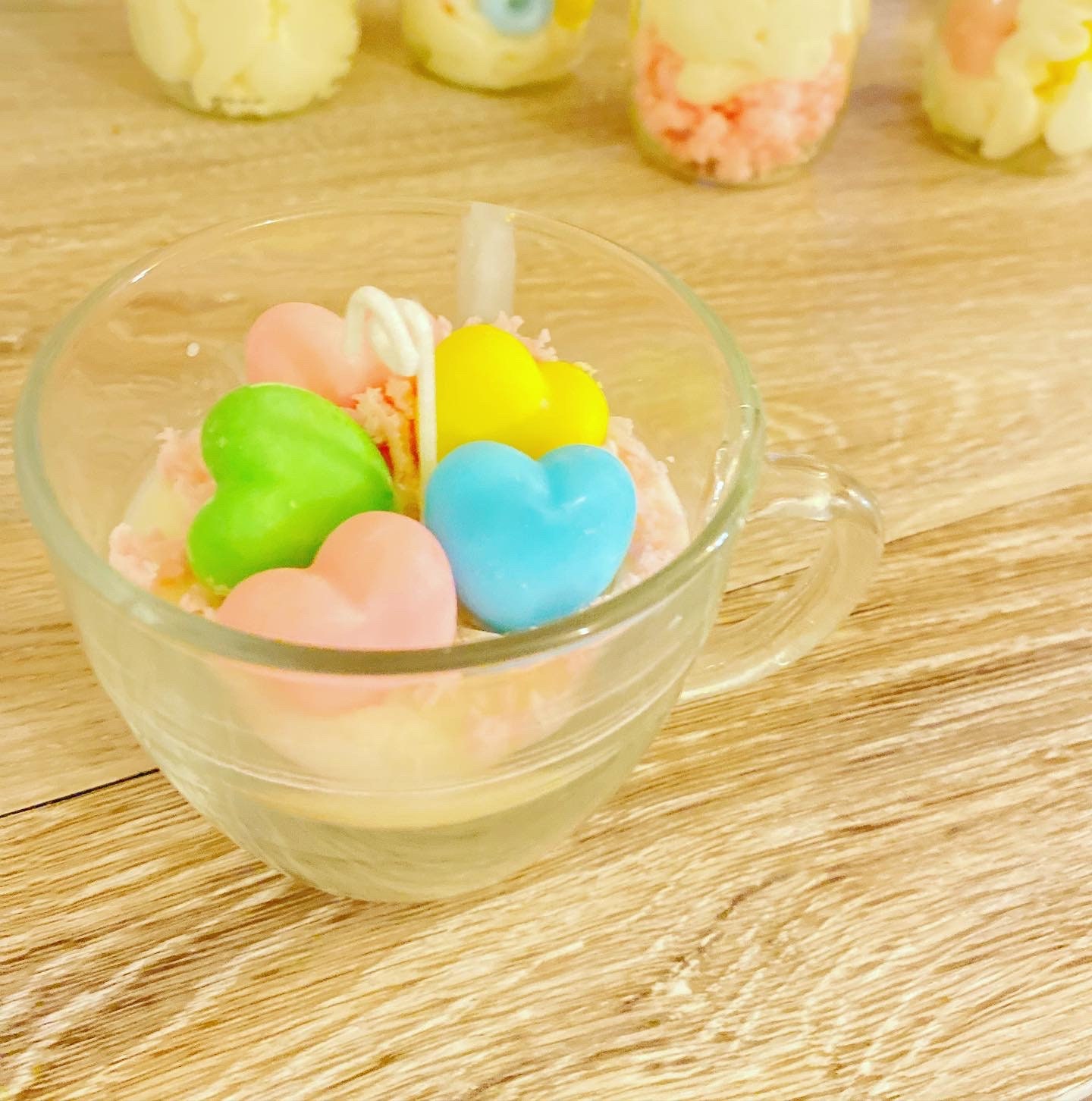 Dessert Candle, Mini Cake Candle, Cute Faux Cake, Decorative Food Kawaii Pinkteddy Gift, Birthday Ca