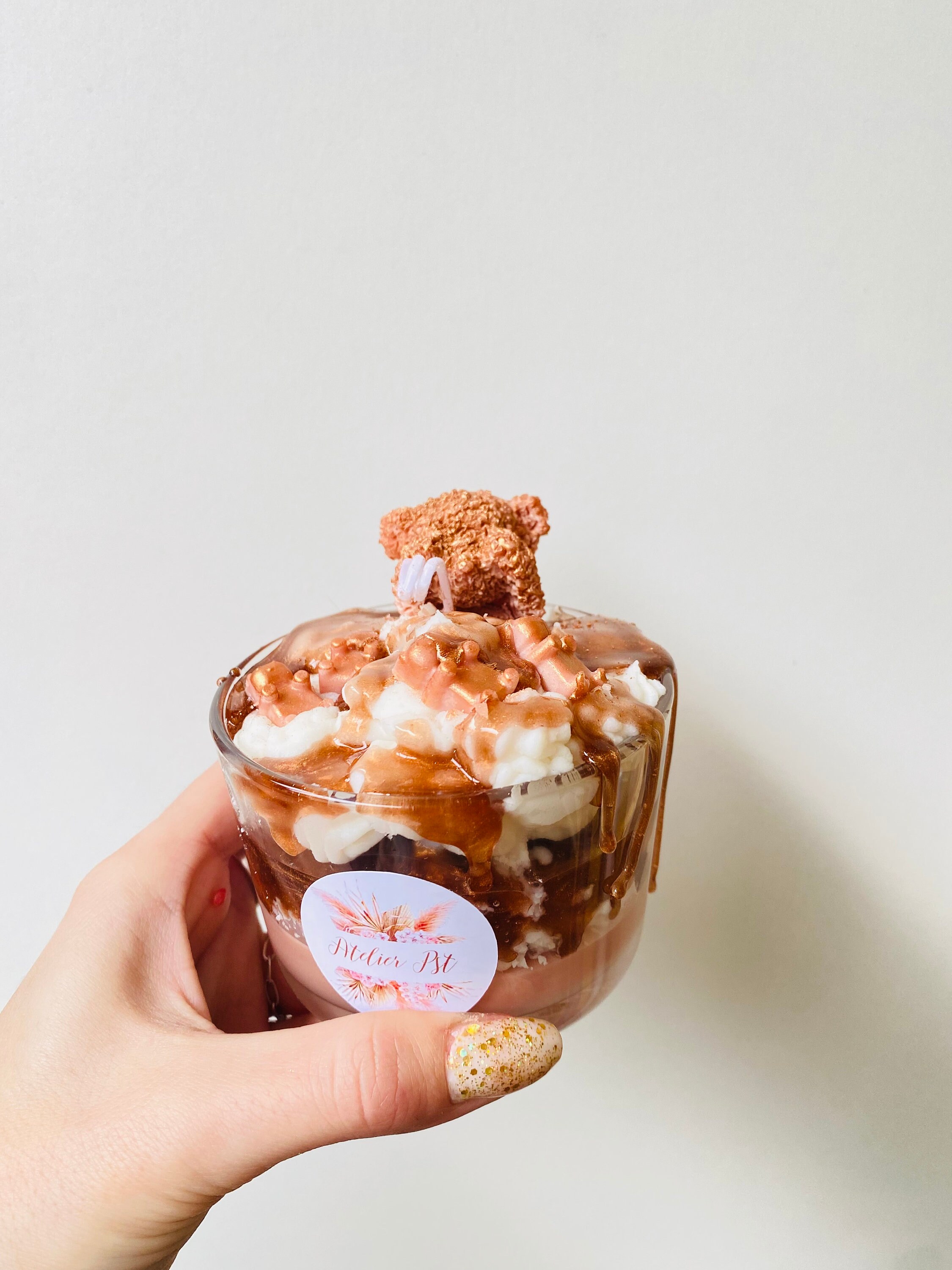 Bougie Gourmande Pâques Nounours Caramel Vanille