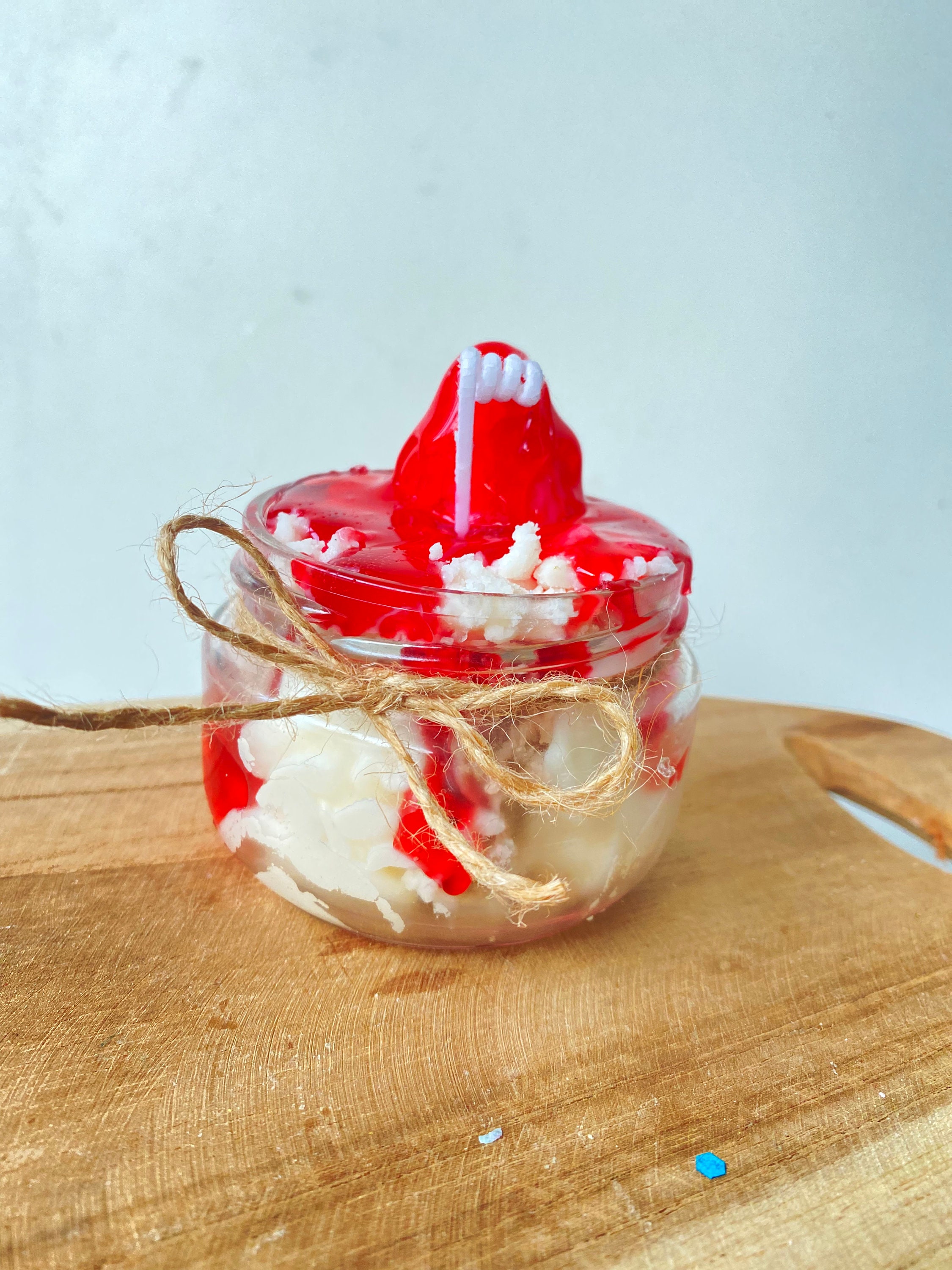 Bougie Gourmande Lait Fraise Candle Cake Stramberry Milk