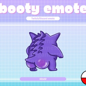 Gengar Booty Twitch Emote
