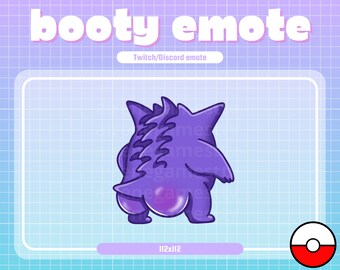 Gengar Booty Twitch Emote