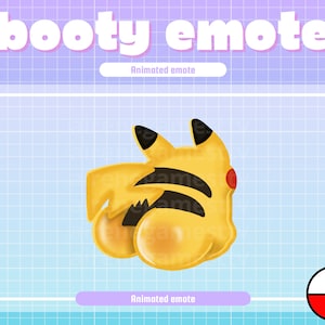 Animated Pikachu Booty Emote