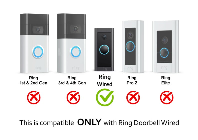 Fits Ring Video Doorbell Wired Corner Mounting Bracket 40 Etsy Canada