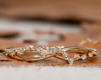 Lab Grown Diamond Crossover Cluster Wedding Ring,Criss Cross Statement Ring,Pave Diamond X Ring,Minimalist Stacking Ring,Bands For Women