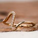 Tiny Round Lab Grown Diamond Wave Ring,minimalist Wave Ring,unique High ...