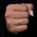 Tiny Round Lab Grown Diamond Wave Ring,minimalist Wave Ring,unique High ...