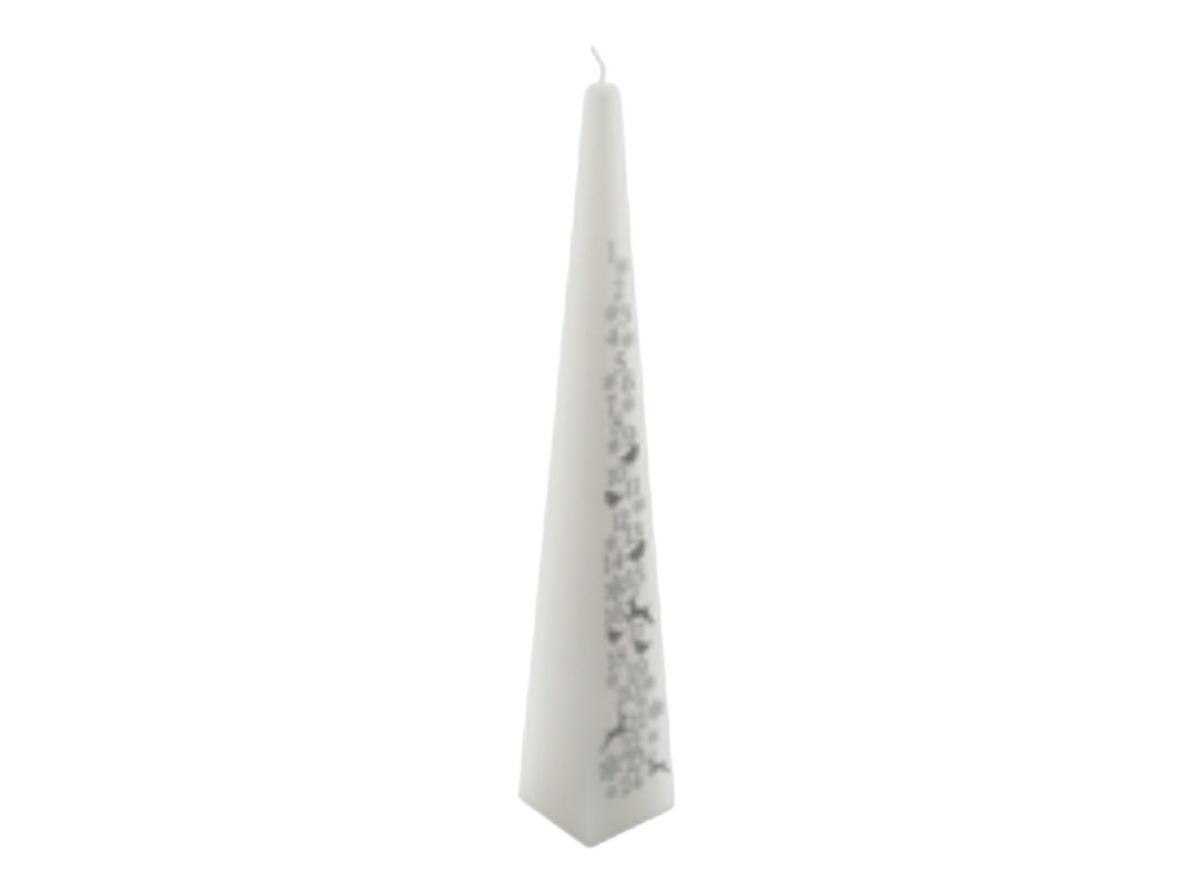 Traditional 'meltdown' Pyramid Advent Candle. Etsy