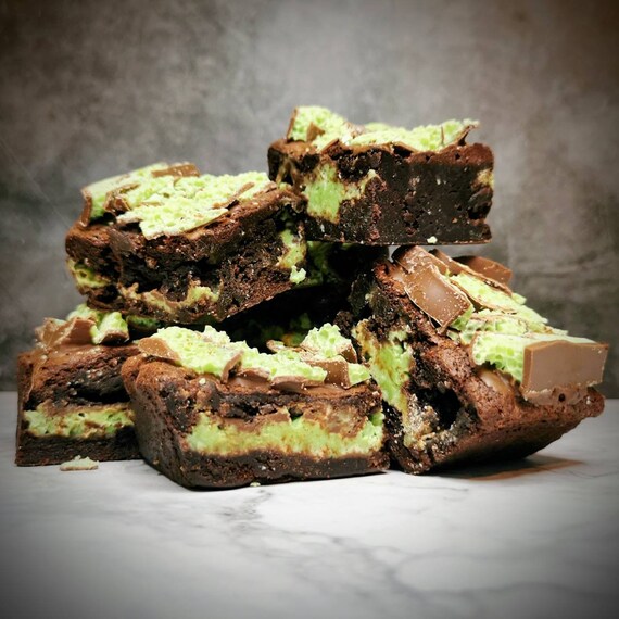 Mint Aero Brownies Egg Free Etsy