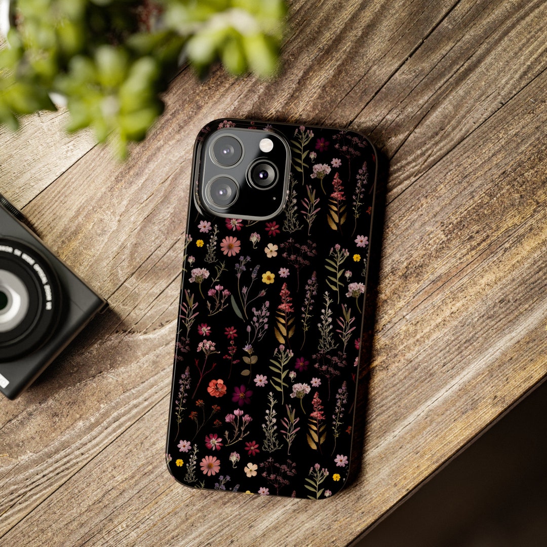 Vintage Floral Wildflower Cottagecore Slim iPhone Case With Magsafe Etsy