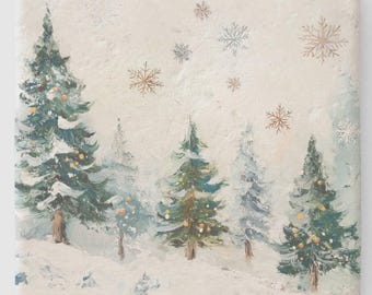 Christmas Tree Stone Coaster: Winter Holiday Home Decor