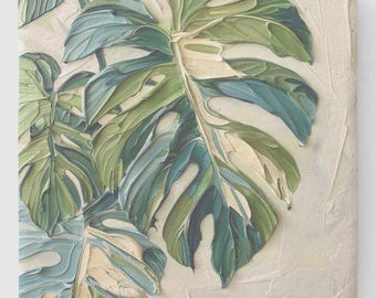 Monstera Stone Coaster: Marble & Limestone Home Decor