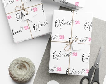 Carta regalo di compleanno personalizzata: tela floreale rosa