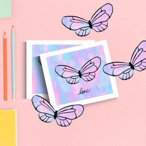 notecards & stickers | thinking of you, just because, bff best friend gift, kindness card | lover debut mashup | instant download
