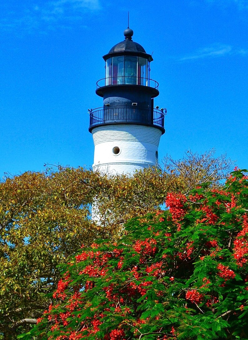 Key West Lighthouse Key West Florida Digital Photography image 1