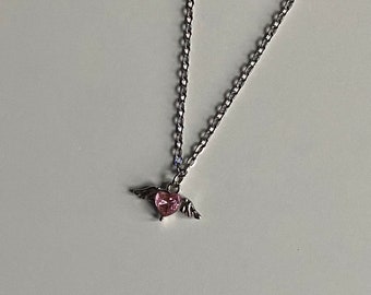 Heart Angel Wings Necklace