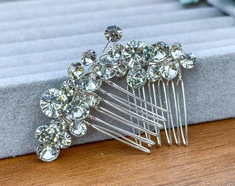 Peigne et épingle à cheveux de mariée en strass, ensemble de mariage élégant de 5 morceaux de cheveux en cristal, morceau de cheveux de mariée