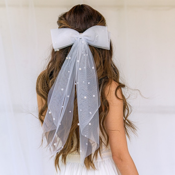 Bridal Hair Bow Bride Hair Pieces Headband Bride Hair Accessories for Party  Exquisite Stylish Lightweight Fashionable 