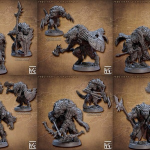 Frostheart Lizardmen - Warriors | 12 design options | 32mm scale miniature | Artisan Guild