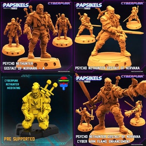 Cyber Witcher - Gestalt of Nirvana | 5 design options | 32mm scale miniature | Papsikels