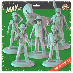 Jurassic Park (fan art) | 32mm scale miniatures | Pop Minis