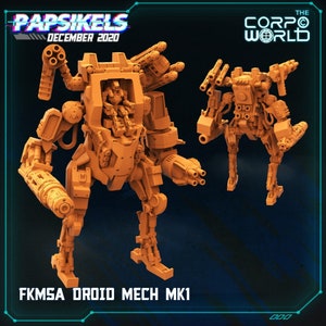 FKMSA Battle Droids - Giant Mech | LARGE model | 2 design options | 32mm scale miniature | Papsikels