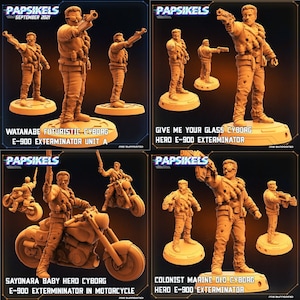 The Ex- Terminators | 32mm scale miniature | Papsikels