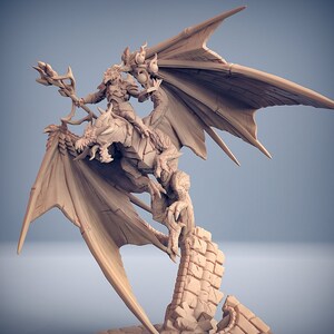 The Dragonguard - Ornithaax the Majestic - Mounted Battle Mage | LARGE model | 3 design options | 32mm scale miniature | Artisan Guild