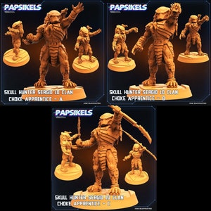 Skull Hunters - Choke Lord Apprentices | 3 design options | 32mm scale miniature
