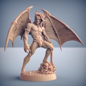 Abyss Demons - Vanos, the Lust Demon - Incubus | 2 design options | 32mm scale miniature | Artisan Guild
